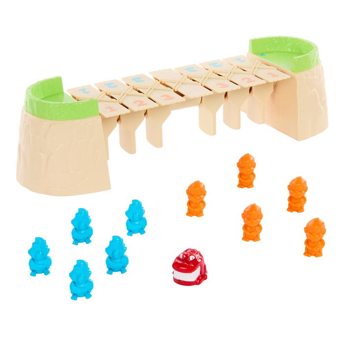 Mattel Games - Juego Cocodrilo Comilón Hrc09 - Jeu de société familial - Version multilingue (Anglais, Français, Allemand, Italien, Portugais, Espagnol) - À partir de 5 ans