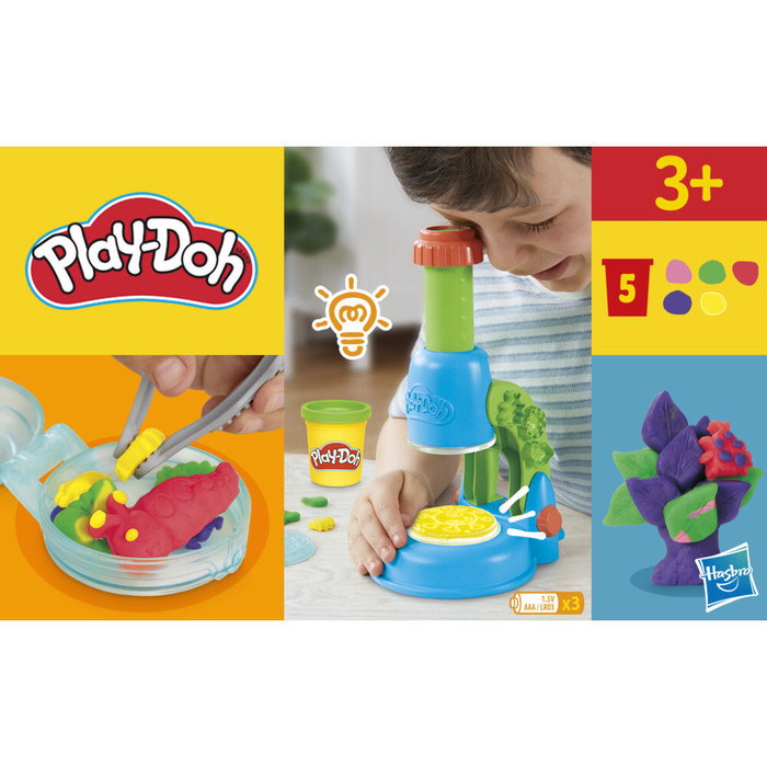 Play-Doh Mon petit microscope, 5 couleurs et accessoires