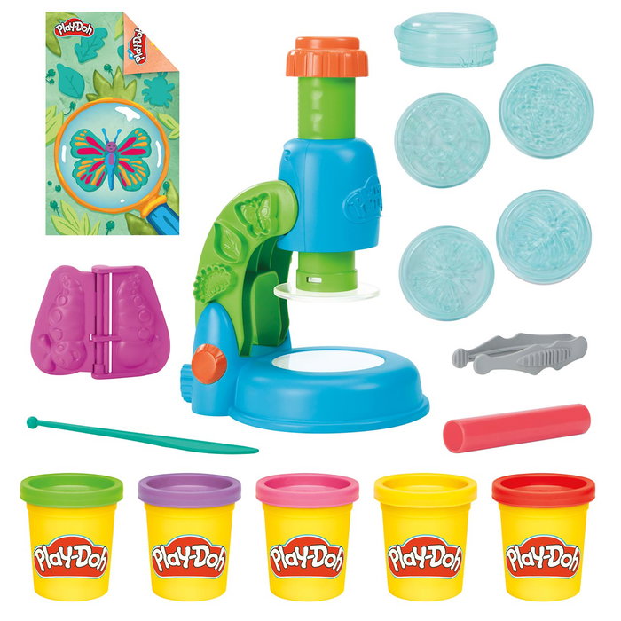 Play-Doh Mon petit microscope, 5 couleurs et accessoires