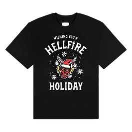 Brands In T-Shirt Stranger Things Wishing You A Hellfire Holiday (S)