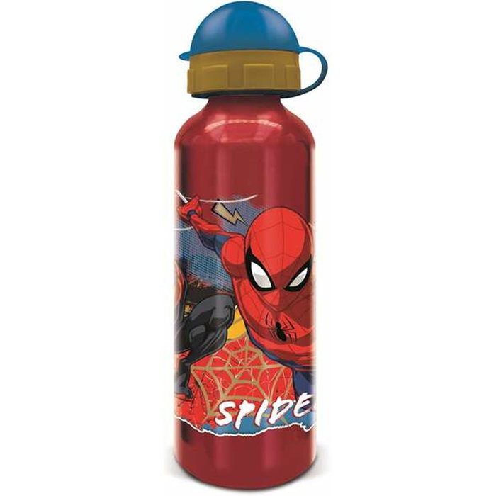 Stor Bouteille d'eau Spider-Man Moving Target Aluminium 530 ml rouge