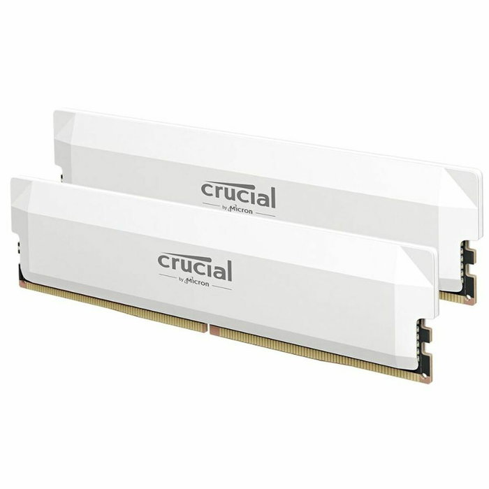 Crucial Kit Crucial PRO 32 Go (2x16 Go) DDR5 6400 MHz CL38 Blanc Crucial Kit Crucial PRO 32 Go (2x16 Go) DDR5 6400 MHz CL38 Blanc