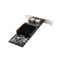 MicroConnect X550 - Carte réseau PCIe x8 à 2 ports RJ45 10 GbE - Contrôleur Intel - Adaptateur Ethernet Haute Performance