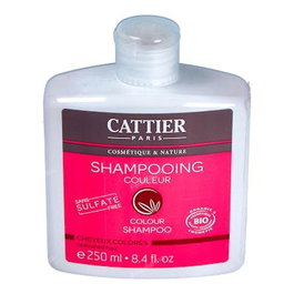 Cattier Shampoing Cheveux Colorés 250 ml, Protège et Ravive la Couleur