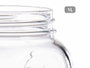 Pasabahce Pot Homemade en Verre 1 L avec Couvercle Métal Doré 9,8x17 cm (Set de 12)