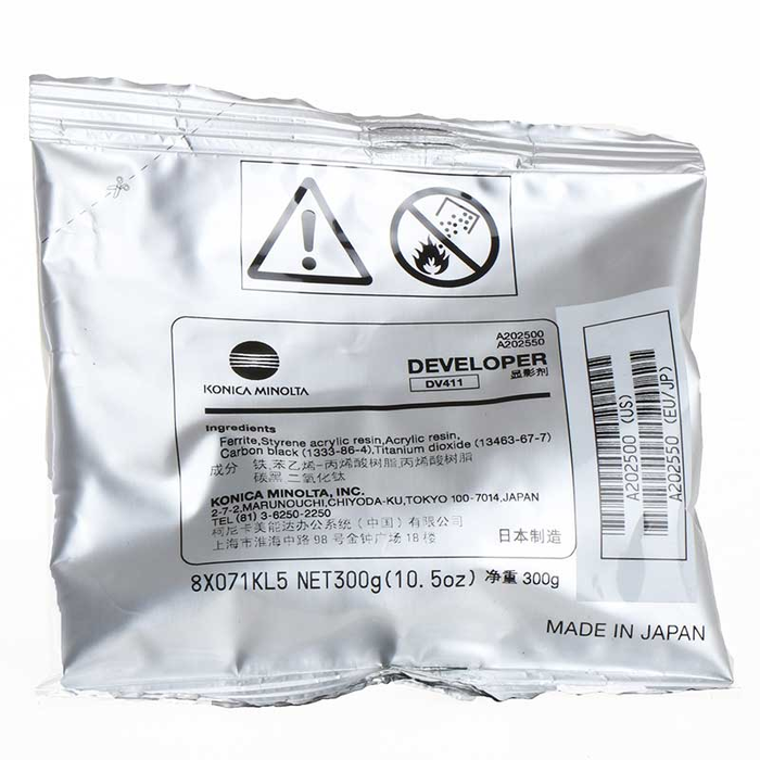 Konica Minolta Unité de développement DV411 A202550 Noir (A202500) pour imprimante et copieur Konica Minolta Unité de développement DV411 A202550 Noir (A202500) pour imprimante et copieur