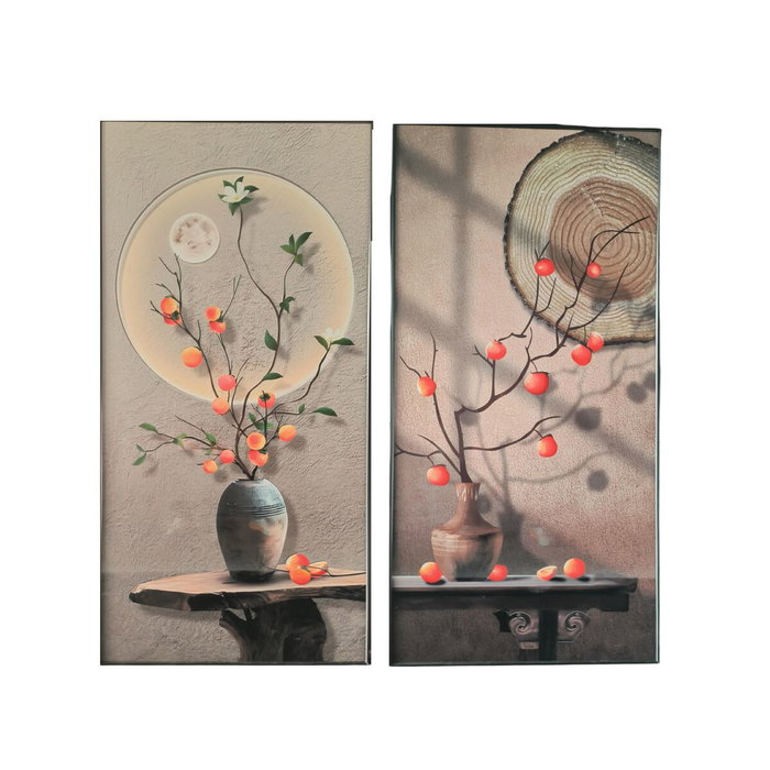 Home ESPRIT Cadre Marron Orange Oriental Vase 80 x 3,5 x 160 cm (2 Unités) Home ESPRIT Cadre Marron Orange Oriental Vase 80 x 3,5 x 160 cm (2 Unités)