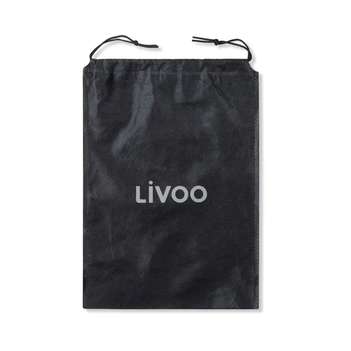 Livoo Pistolet de massage sans fil DOS200 - 4 têtes - 6 vitesses - Autonomie 40 min - Pochette de transport inclus - Noir