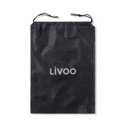 Livoo Pistolet de massage sans fil DOS200 - 4 têtes - 6 vitesses - Autonomie 40 min - Pochette de transport inclus - Noir