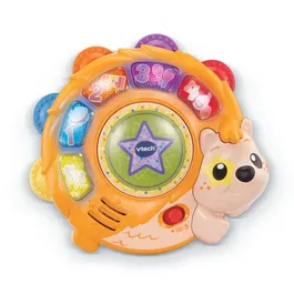 VTECH BABY Super Tambourin Lumière Magique - Jouet musical interactif pour enfants 1-4 ans, 2 modes de jeu, apprentissage des chiffres, couleurs et instruments - Multicolore