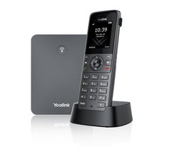 Yealink SIP-W73P - Téléphone DECT IP SIP pour entreprises, système de base avec 10 comptes SIP et 20 appels simultanés, compatibilité DECT complète