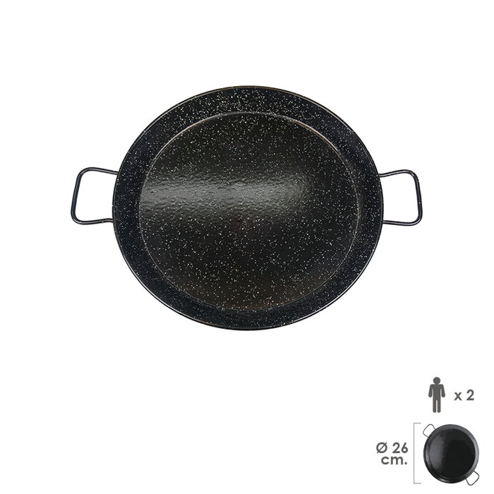 GARCIMA Poêle à paella émaillée 26 cm GARCIMA Poêle à paella émaillée 26 cm