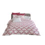 Home Linge Passion Parure de couette FRISE Bordeaux et Blanc 220 x 240 cm