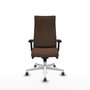 Piqueras Y Crespo Fauteuil Albacete Marron foncé avec mécanisme Synchro et base blanche