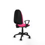 PIQUERAS Y CRESPO Chaise de bureau Algarra, similicuir rose, mécanisme contact permanent