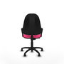 PIQUERAS Y CRESPO Chaise de bureau Algarra, similicuir rose, mécanisme contact permanent
