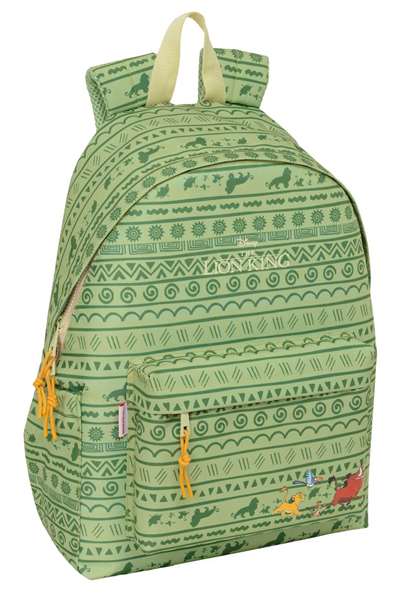 SAFTA Sacoche pour ordinateur portable Mufasa Disney Le Roi Lion Vert Beige