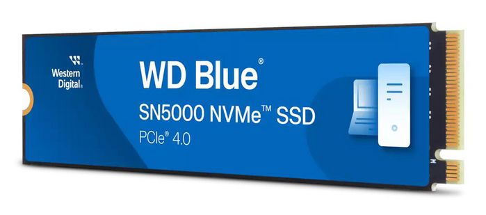 Western Digital WD Blue SN5000 SSD NVMe PCIe Gen 4 500 Go pour créateurs - Vitesse jusqu'à 5500 Mo/s