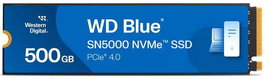 Western Digital WD Blue SN5000 SSD NVMe PCIe Gen 4 500 Go pour créateurs - Vitesse jusqu'à 5500 Mo/s