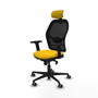 Piqueras y Crespo Chaise de Bureau avec Appui-tête Jorquera 2D036G2 Jaune