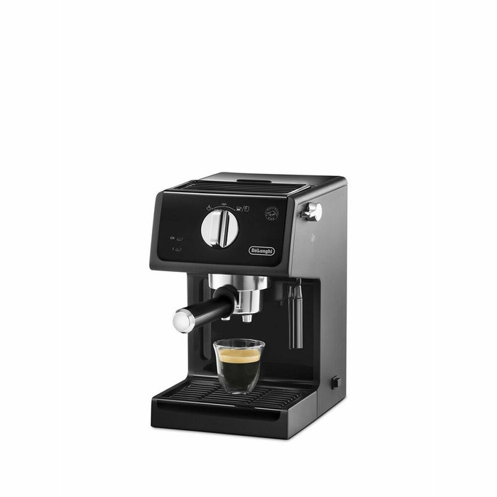 Delonghi ECP31.21 Machine à expresso avec pompe 15 bars, système Cappuccino 360°, arrêt automatique, compartiment de rangement et accessoires - Noir