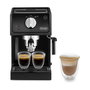 Delonghi ECP31.21 Machine à expresso avec pompe 15 bars, système Cappuccino 360°, arrêt automatique, compartiment de rangement et accessoires - Noir