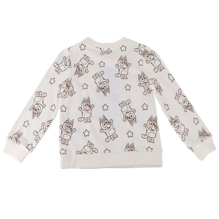 Bluey Sweat-shirt sans capuche Enfant Beige 5 ans