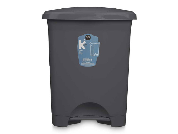 Arte Regal Poubelle à Pédale Plastique 30 L Antracite 39 x 47 x 32 cm (Set de 4) Arte Regal Poubelle à Pédale Plastique 30 L Antracite 39 x 47 x 32 cm (Set de 4)