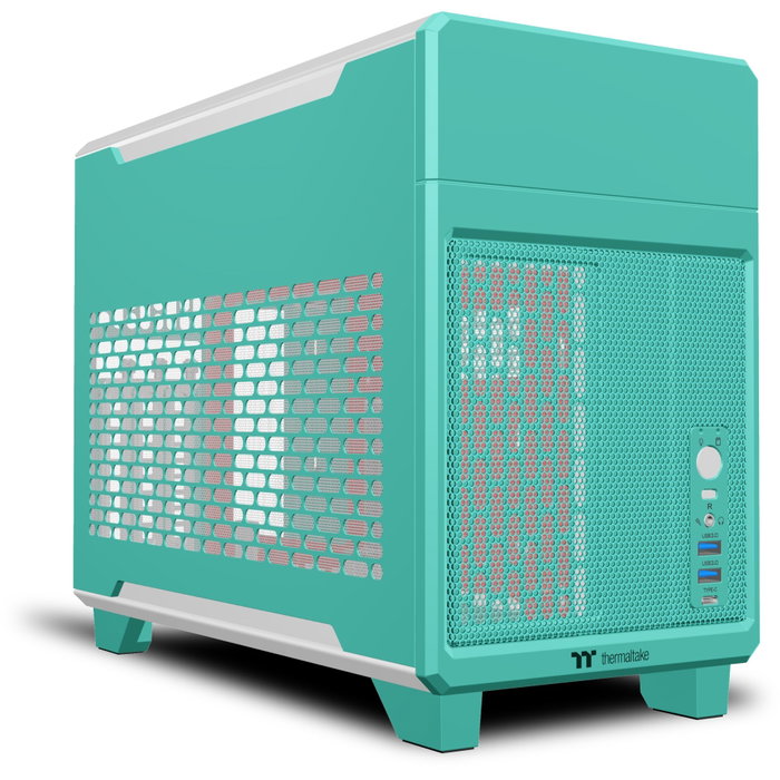 Thermaltake TR100 Mint Strawberry Mini Tower Thermaltake TR100 Mint Strawberry Mini Tower