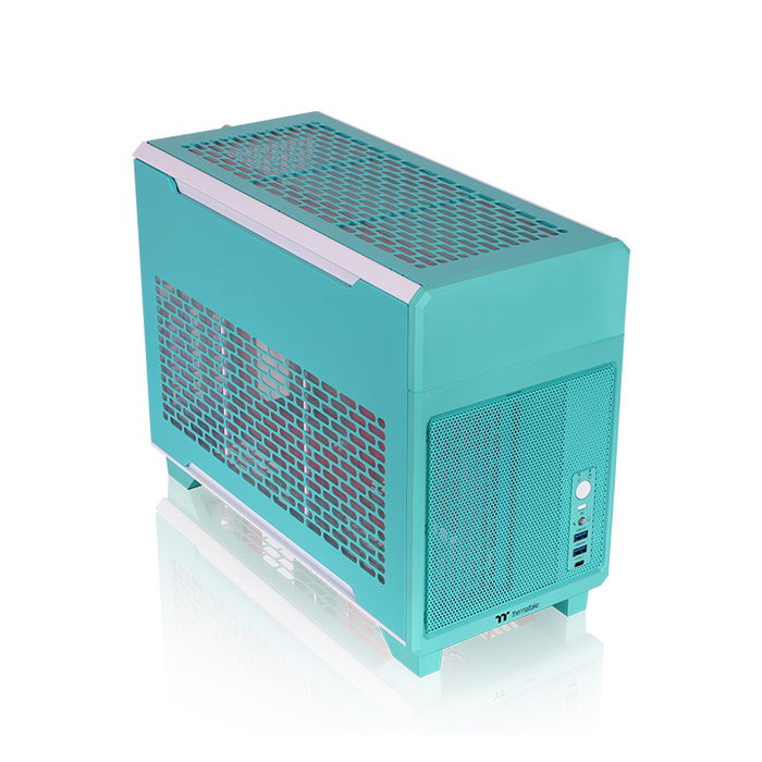 Thermaltake TR100 Boîtier PC Gaming Mini Tour Micro-ATX Menthe USB 3.2 Type-C