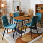 Home Deco Factory Chaise Mateo Bleu Canard