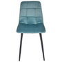 Home Deco Factory Chaise Mateo Bleu Canard