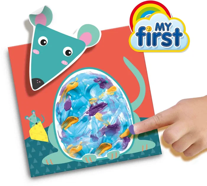Ses Creative Kit de peinture au doigt My First Animaux