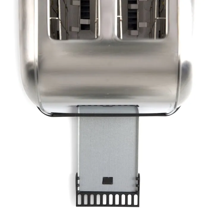 Livoo Grille-pain DOD196, 2 fentes 850 W, 7 niveaux de brunissage (décongélation, réchauffage), acier inoxydable, tiroir ramasse-miettes