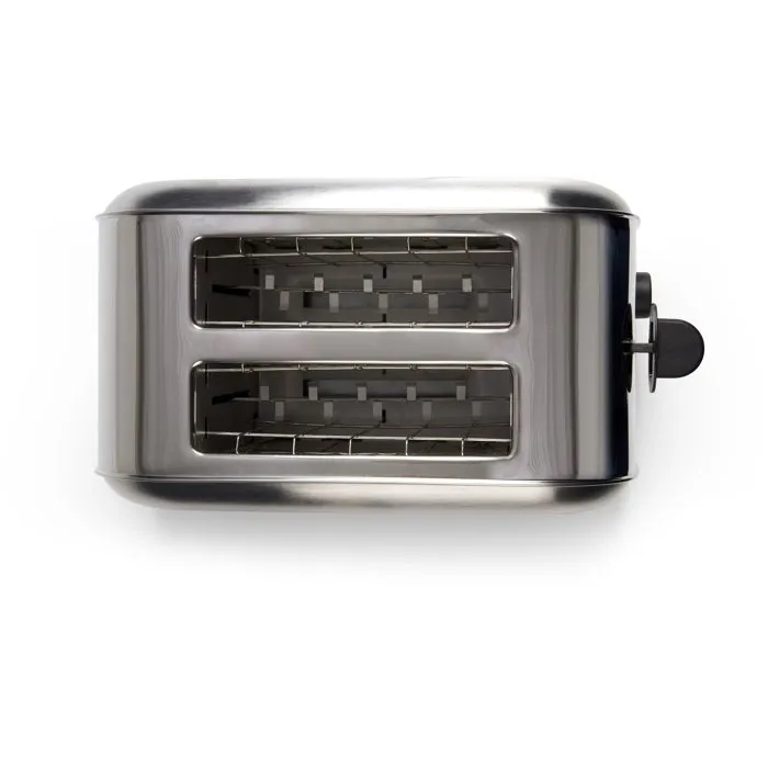 Livoo Grille-pain DOD196, 2 fentes 850 W, 7 niveaux de brunissage (décongélation, réchauffage), acier inoxydable, tiroir ramasse-miettes