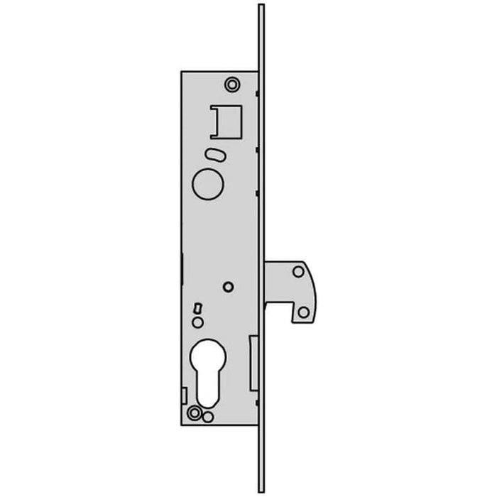 Serrure à mortaiser Cisa L4140.20.0 Vertical Européen Acier Acier inoxydable