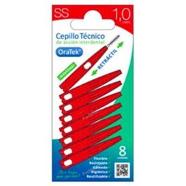 ORATEK Cepillo Interdental Retráctil 1Mm 8Ud. - Brossettes Interdentaires Rétractables 1 mm Lot de 8