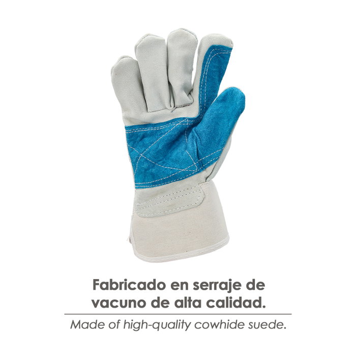 WOLFPACK LINEA PROFESIONAL Gant Wolfpack américain en croûte de cuir paume renforcée WOLFPACK LINEA PROFESIONAL Gant Wolfpack américain en croûte de cuir paume renforcée