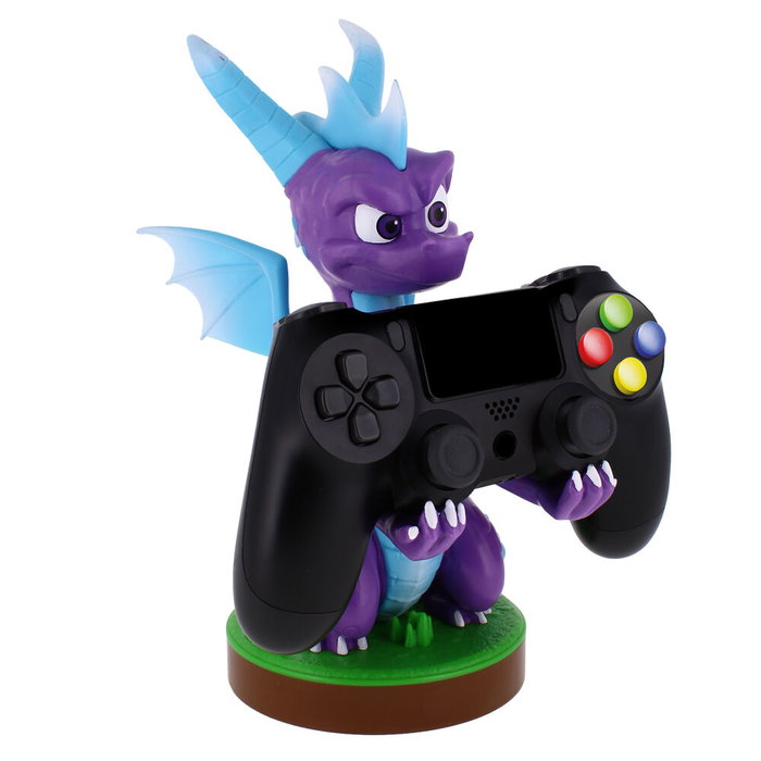Exquisite Gaming Figurine support de chargement Spyro the Dragon 21 cm pour manette DualSense PS5, Xbox Series S/X et iPhone, sans câble