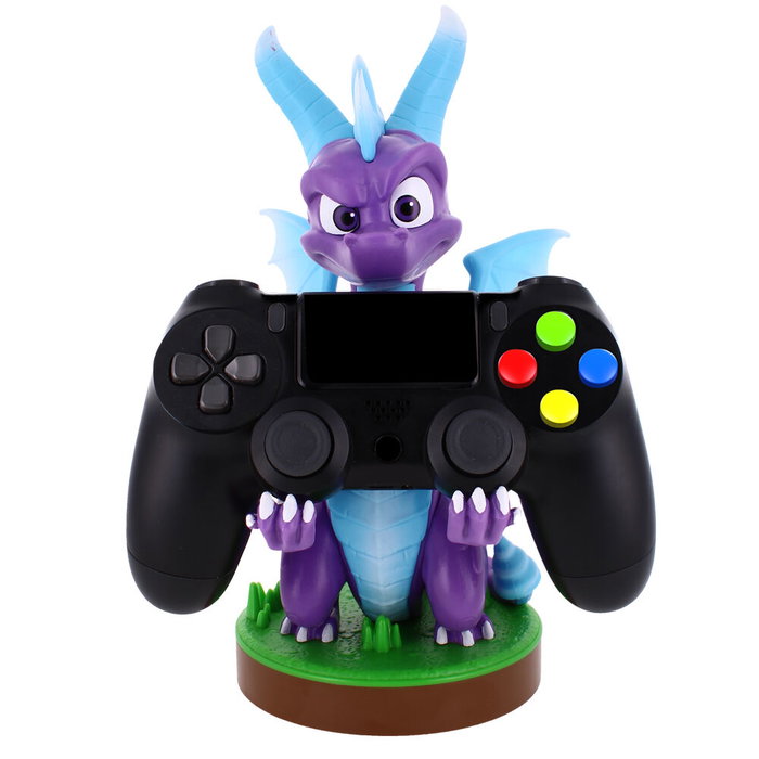 Exquisite Gaming Figurine support de chargement Spyro the Dragon 21 cm pour manette DualSense PS5, Xbox Series S/X et iPhone, sans câble