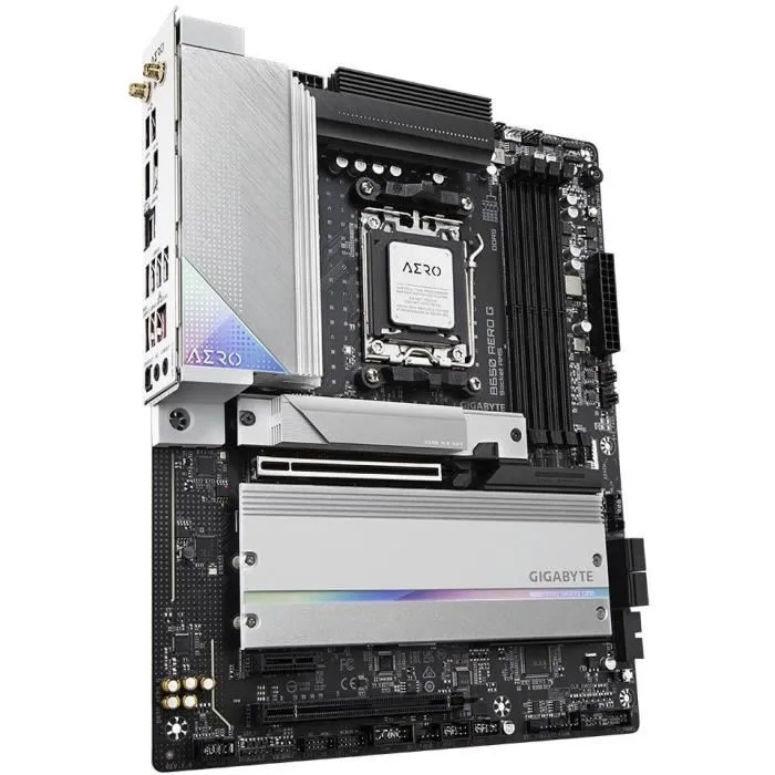 Gigabyte Carte mère B650 AERO G AM5, WiFi 6E, 2.5 GbE, DDR5 jusqu'à 8000 MHz, 1x PCIe 5.0, 2x PCIe 4.0 M.2 - Compatible AMD Ryzen 9000/8000/7000