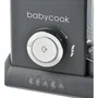 BEABA Babycook Solo Robot Bébé 4 en 1 - Mixeur-Cuiseur Vapeur, Décongélation, Réchauffage, Bol 1100 ml - Gris Foncé
