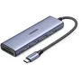 UGREEN Adaptateur USB-C multifonction gris Hub USB SD HDMI 4K pour PC portable