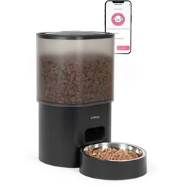 Livoo Distributeur de croquettes automatique PET106, 3 L, Connecté TUYA