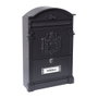 Arregui Residencia Boîte aux lettres individuelle extérieure moyenne, aluminium noir, 26 x 9 x 42 cm