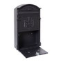 Arregui Residencia Boîte aux lettres individuelle extérieure moyenne, aluminium noir, 26 x 9 x 42 cm