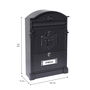 Boîte aux lettres Arregui Noir 26 X 9 X 42 CM Aluminium