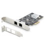 Startech Pr22 gri Carte réseau 2 ports RJ-45 2.5Gbps PCIe Intel I225-V