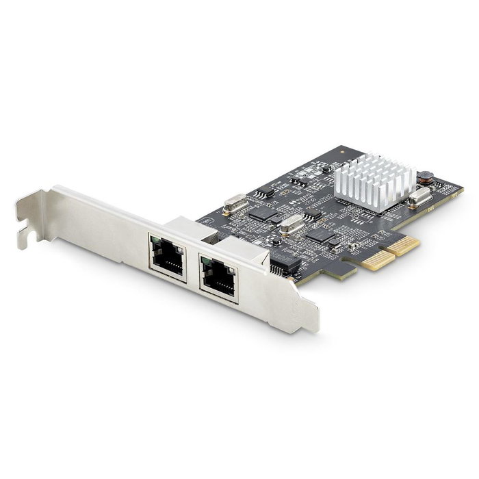 Startech Pr22 gri Carte réseau 2 ports RJ-45 2.5Gbps PCIe Intel I225-V Startech Pr22 gri Carte réseau 2 ports RJ-45 2.5Gbps PCIe Intel I225-V