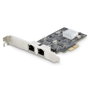 Startech Pr22 gri Carte réseau 2 ports RJ-45 2.5Gbps PCIe Intel I225-V